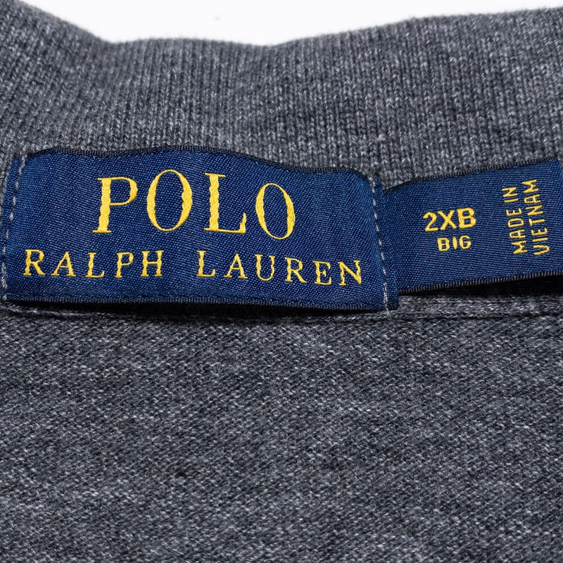 Polo Ralph Lauren 2XB Men's Polo Shirt 2XL Big Gray Short Sleeve