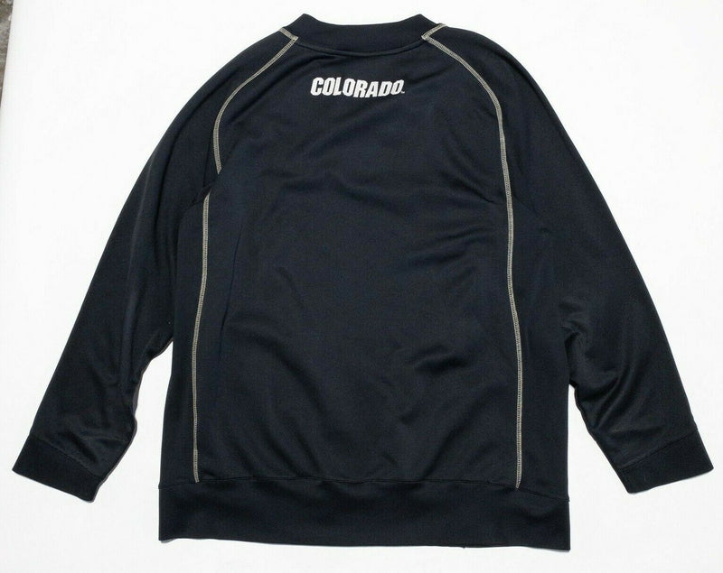 Colorado Buffaloes Sweatshirt Men's Large Nike Team Pullover Warm-Up Black