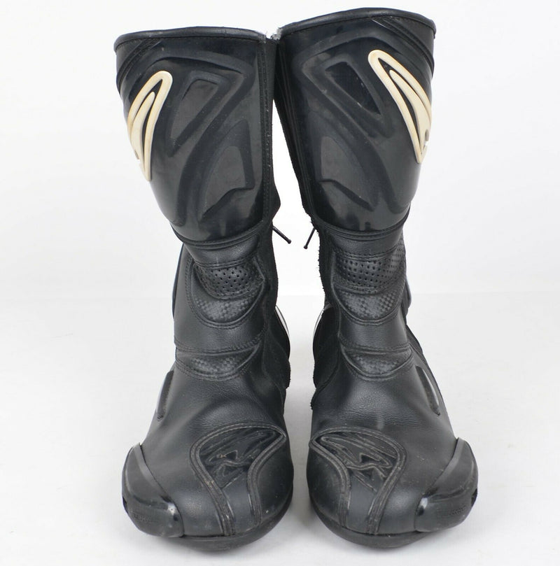 Teknic Men's Sz EUR 46 (US 11) Black Leather Motorcycle Riding Boots