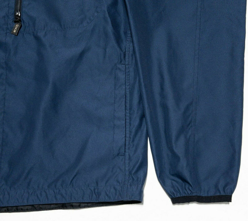 ExOfficio Jacket Men's Large Solid Blue Full Zip Hiking Outdoor Windbreaker