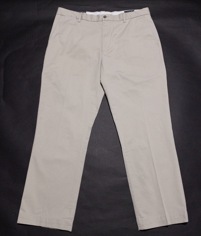 Polo Ralph Lauren Chino Pants Men's 36x30 Pleated Stretch Classic Fit Khakis