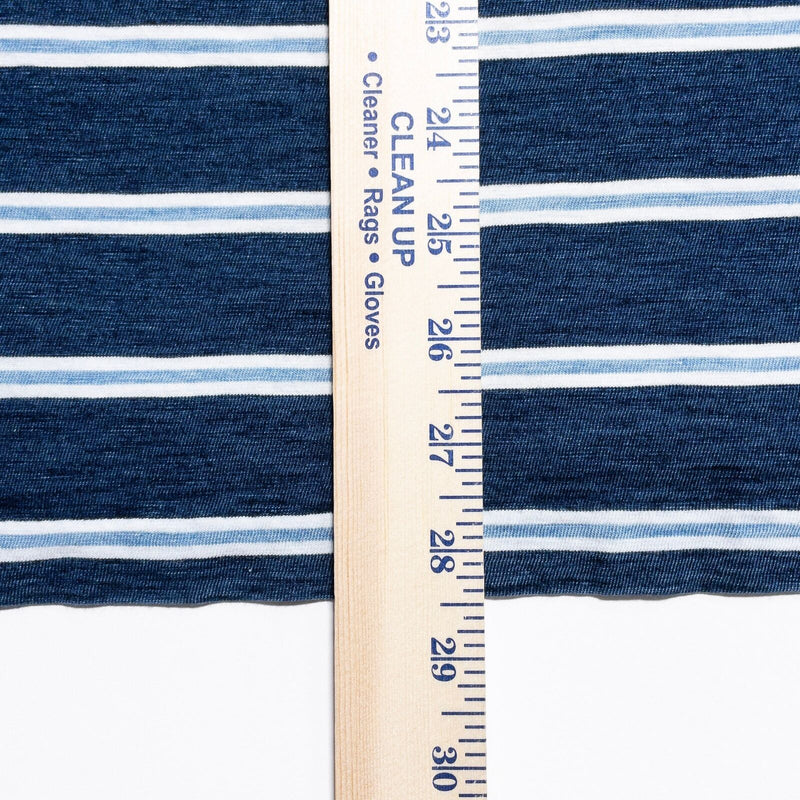 Polo Ralph Lauren Indigo Polo Shirt Men's XL Blue Striped Pocket Preppy Nautical