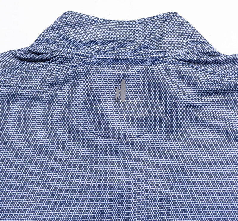 Johnnie-O 1/4 Zip Men's XL Prep-Formance Wicking Stretch Golf Blue Activewear