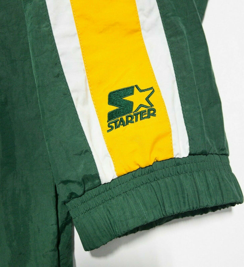 Green Bay Packers Men's 3XL Starter Full Zip NFL Football 90s Windbreaker Jacket