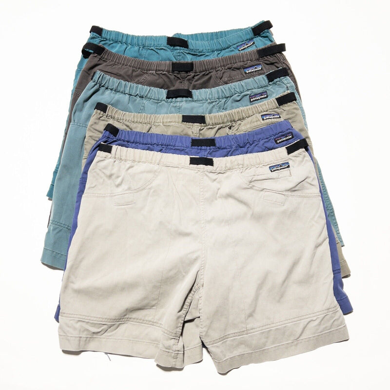 Patagonia Belted Shorts Large Men's 6-Pack Vintage 90s Giant Pockets Baggies