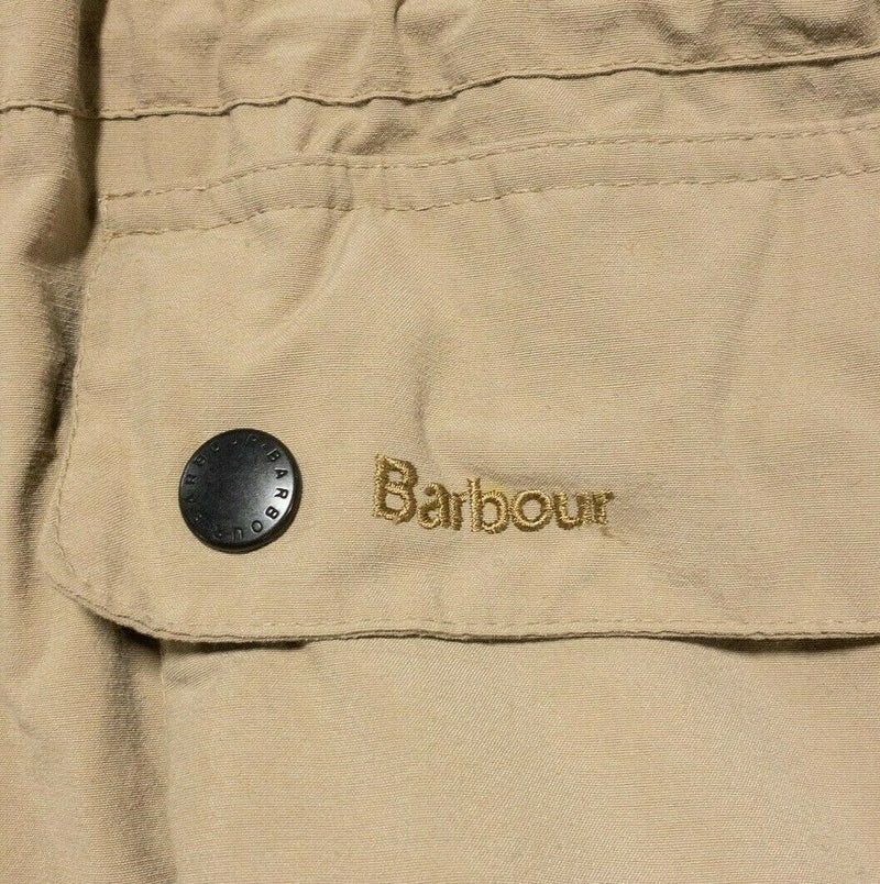 Barbour Men's 2XL A950 Hooded Lined Jacket Solid Khaki Brown England