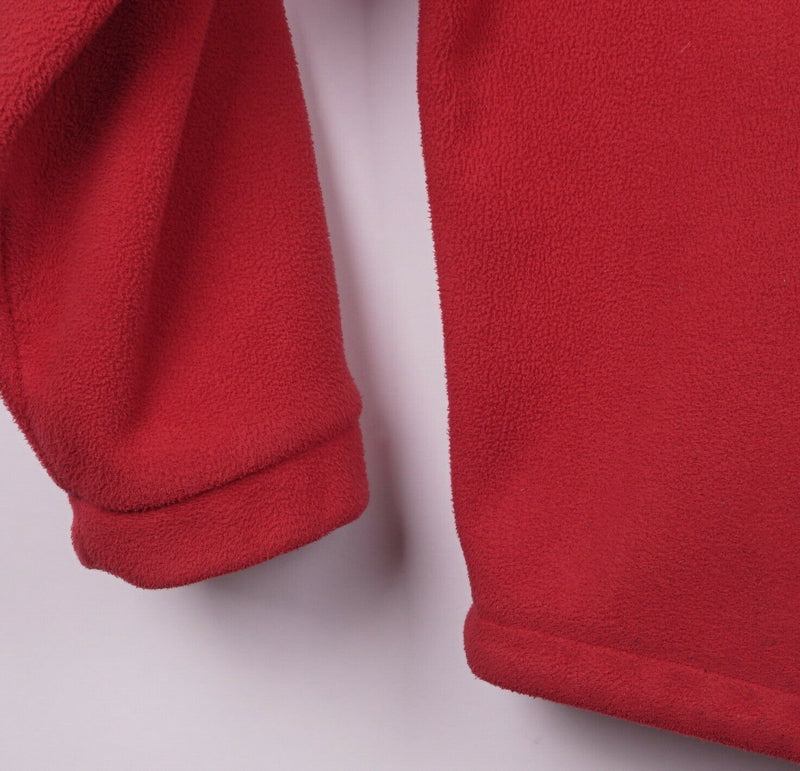 Duluth Trading Co Men's XL Solid Red Fleece Windproof Full Zip Shoreman Jacket