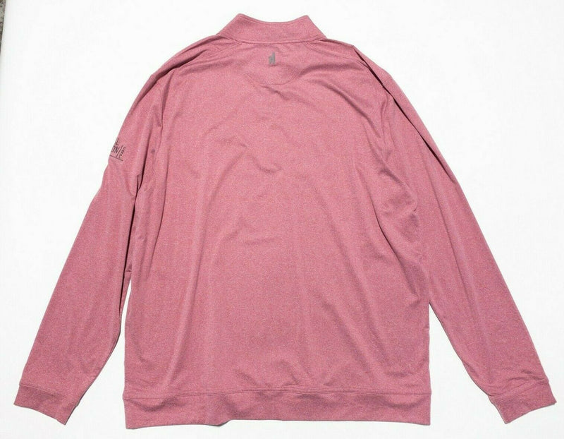 Johnnie-O Men's Flex 1/4 Zip Prep-Formance Pullover Wicking Rose Pink Men's XL