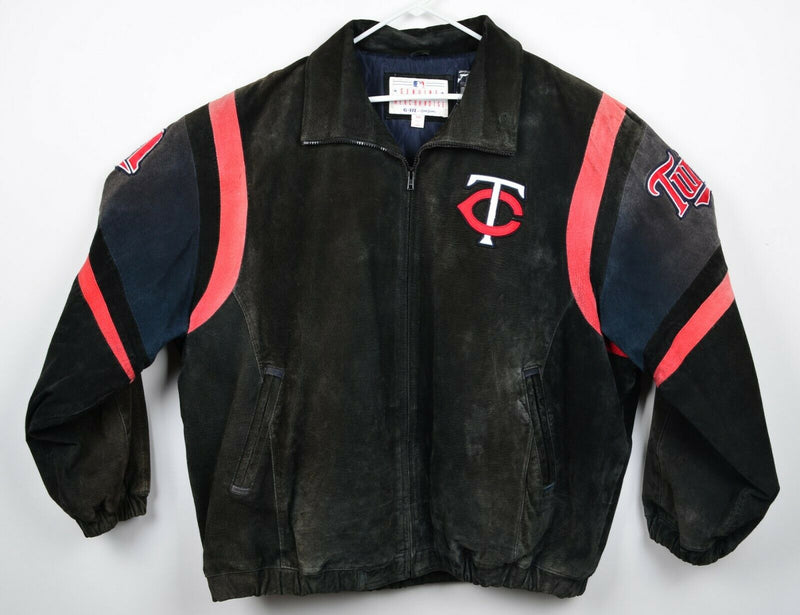 Minnesota Twins Men's Sz 2XL Leather Suede MLB G-III Carl Banks DAMAGED Jacket