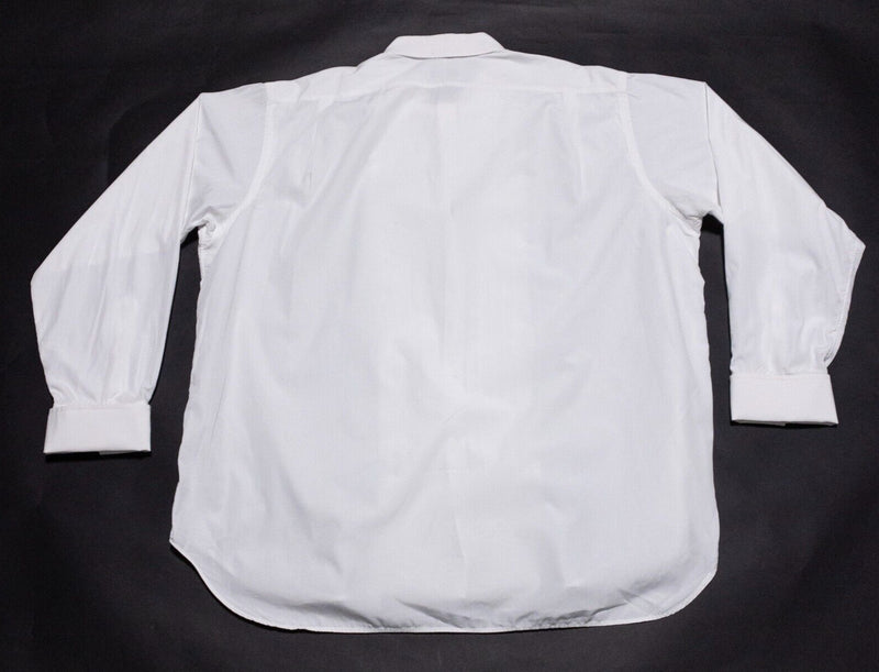 Gitman Bros. Vintage Tuxedo Shirt Men's 18-35 Ruffle White Formal French Cuff