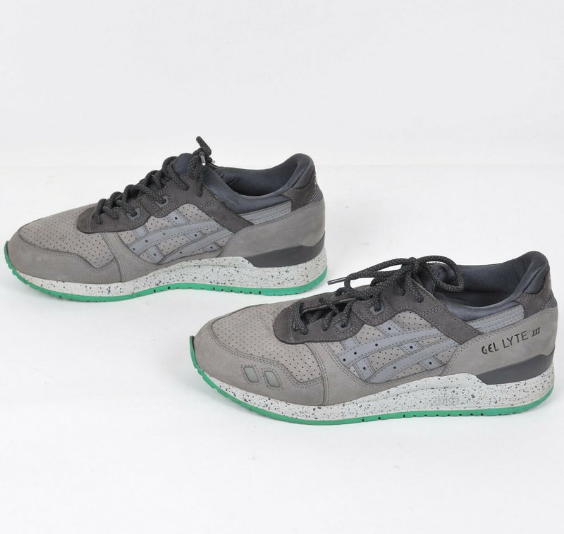 ASICS Gel Lyte III Men's 10 Premium Nubuck Alpine Gray Splatter Sneakers H547L