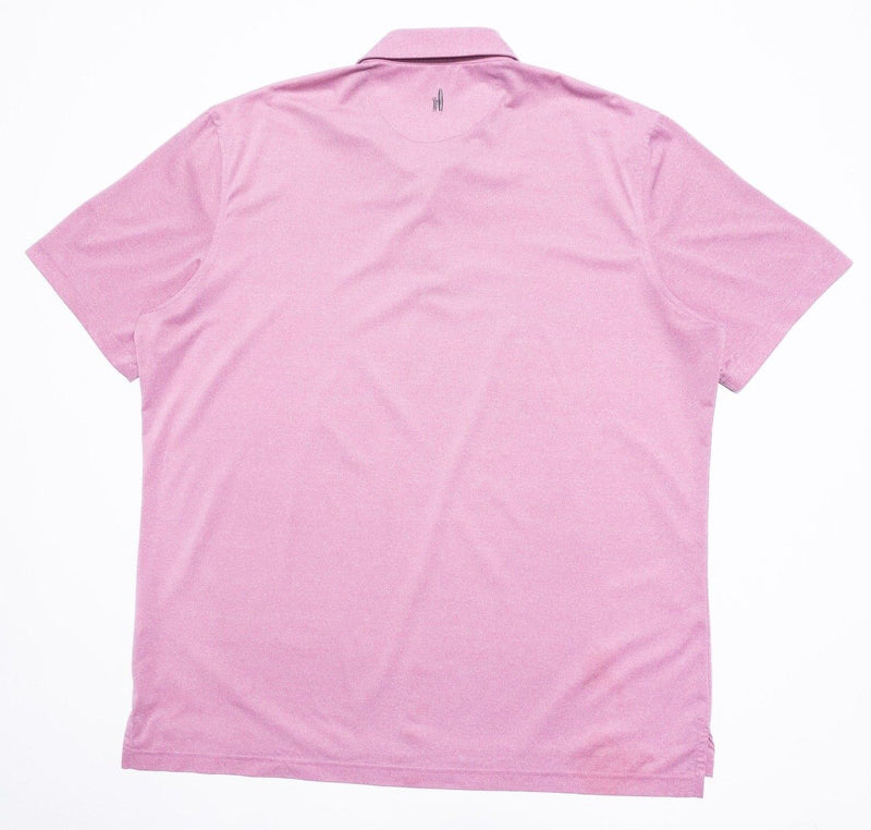 johnnie-O Golf Polo XL Men's Pink Birdie Performance Shirt Wicking Stretch