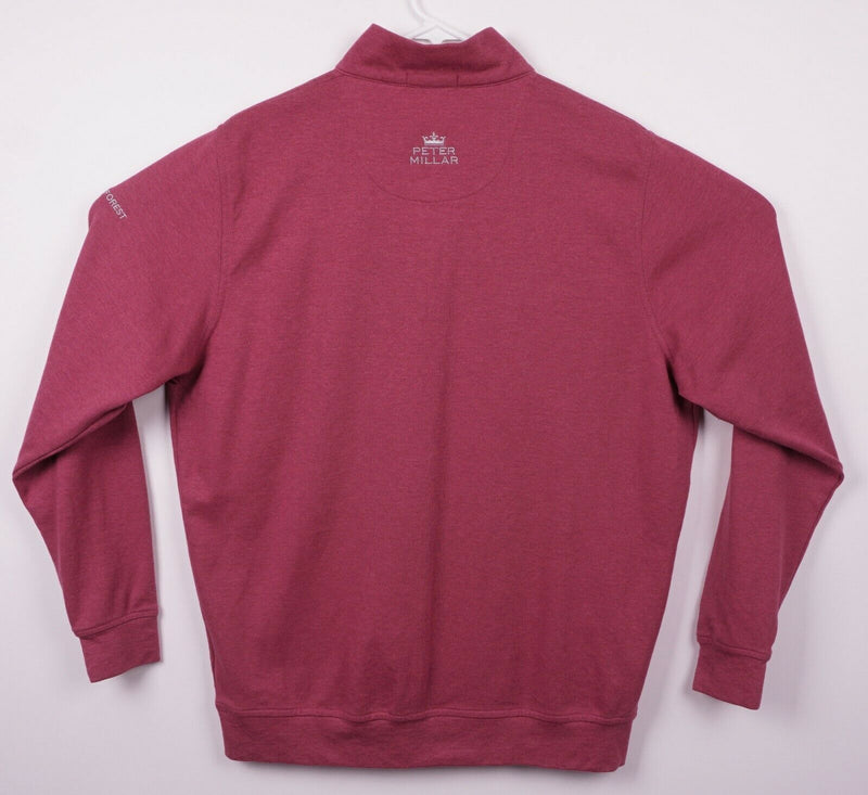 Peter Millar Men's Large Magenta Pink 1/4 Zip Pullover Sweater Sweatshirt