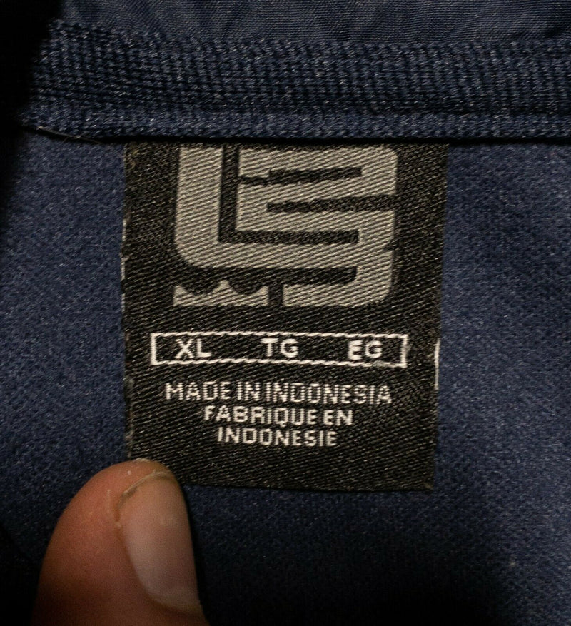 LeBron 23 Nike Men's XL Solid Navy Blue Full Zip Hooded Warm-Up Track Jacket