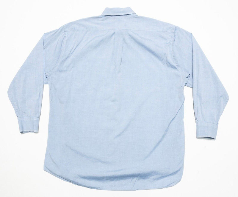 Gitman Bros. Vintage Shirt 17-33 Men's Dress Shirt Blue Button-Down USA