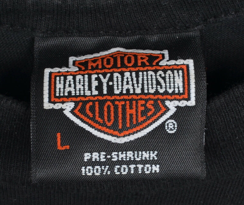 Vtg 1992 Harley-Davidson Men's Sz Large Can't Chain Power Cougar Emblem T-Shirt