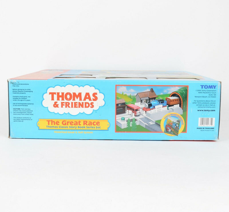 The Great Race Thomas & Friends TOMY Story Book Series Motorized Train Set