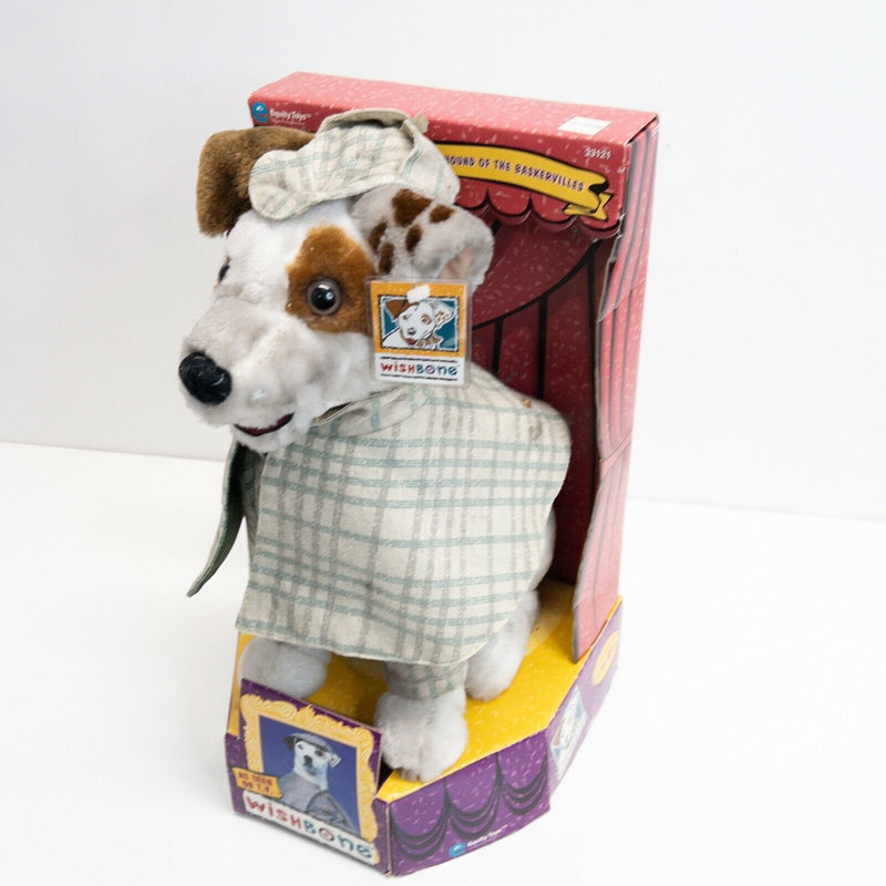 Wishbone Dog 12" Plush 1996 Toy Vintage Sherlock Holmes Jack Russell Terrier PBS