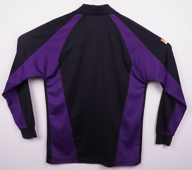 FedEx Ground Men's Medium Stan Herman Uniform Delivery Long Sleeve Polo Shirt