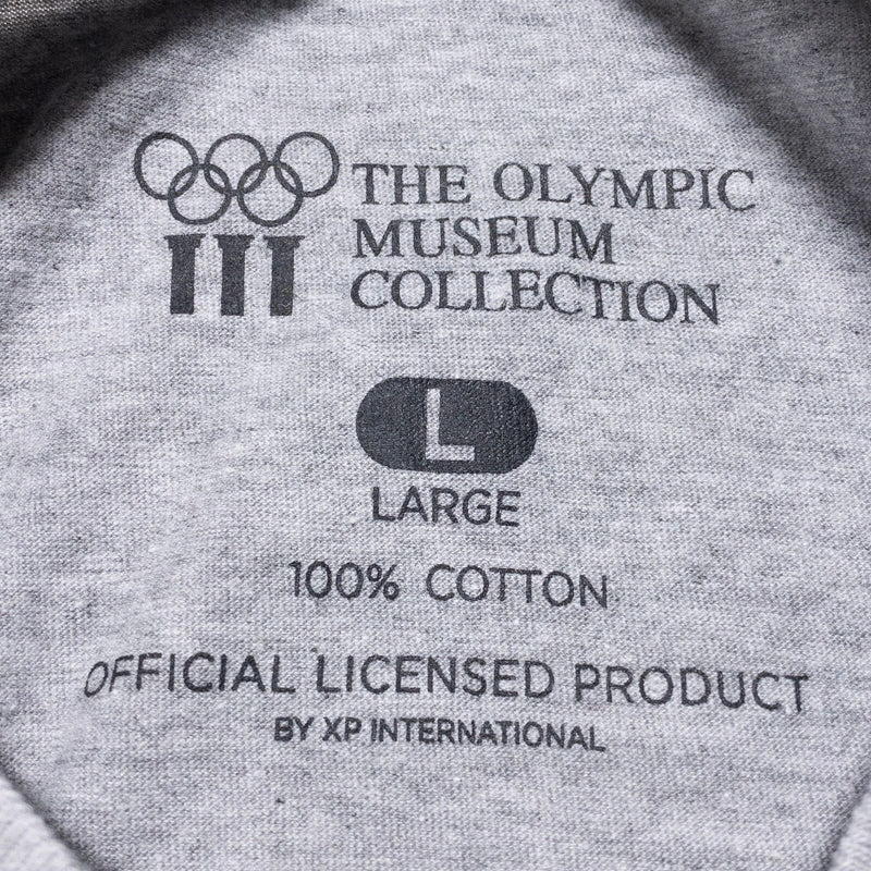 Calgary 88 Olympics T-Shirt Men's Large The Olympic Museum Collection 1988 Gray