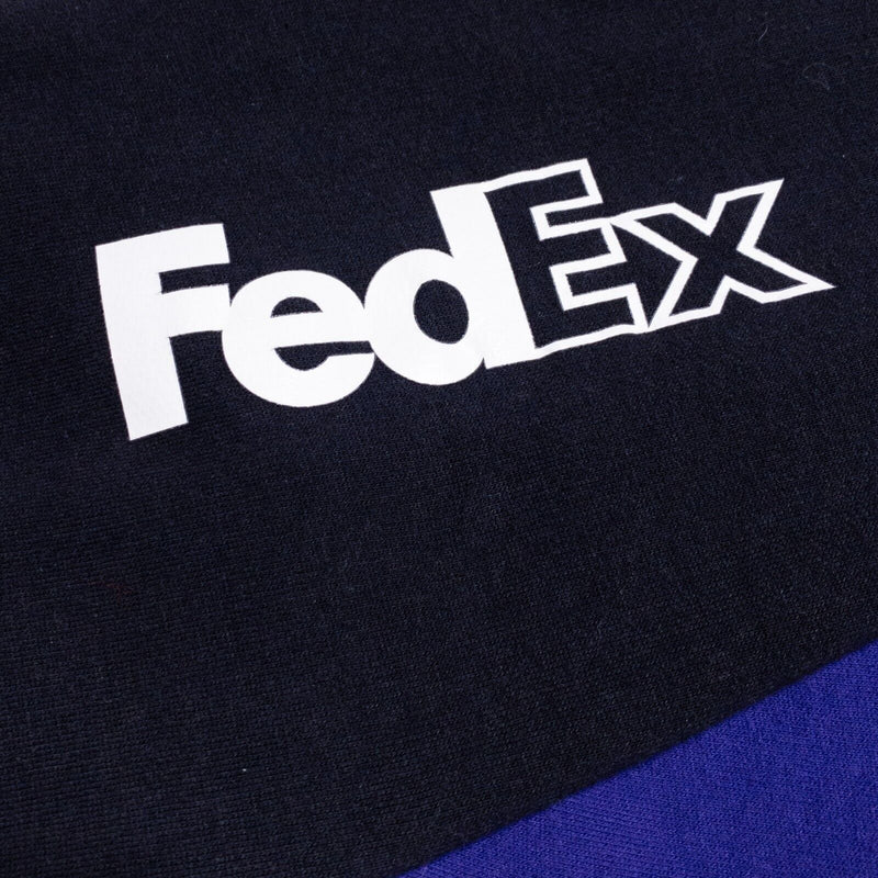 FedEx Sweatshirt Men's 2XL Stan Herman Pullover 1/4 Zip Uniform Purple Black
