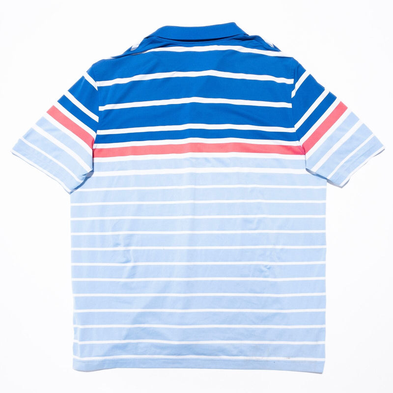 Vineyard Vines Performance Polo Men's 2XL Blue Colorblock Striped Wicking Whale