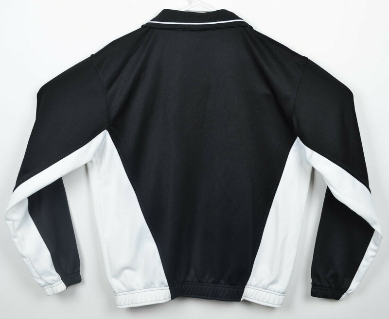 Puma Men's Medium Strasbourg Soccer Black White Full Zip Track Jacket