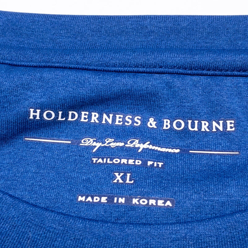 Holderness & Bourne Sweatshirt Men's XL Tailored Fit Heather Blue The Betts Golf