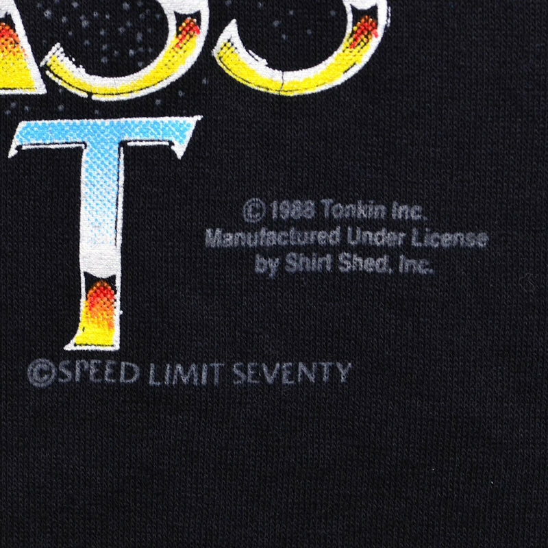 Vintage 1988 Peterbilt Men's Medium Trucker A Class Act Black Graphic T-Shirt