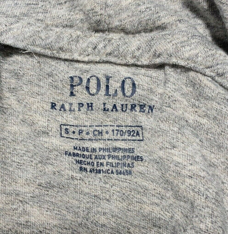 Polo Ralph Lauren Hoodie Men's Small Flag Eagle Lightweight Shirt Gray