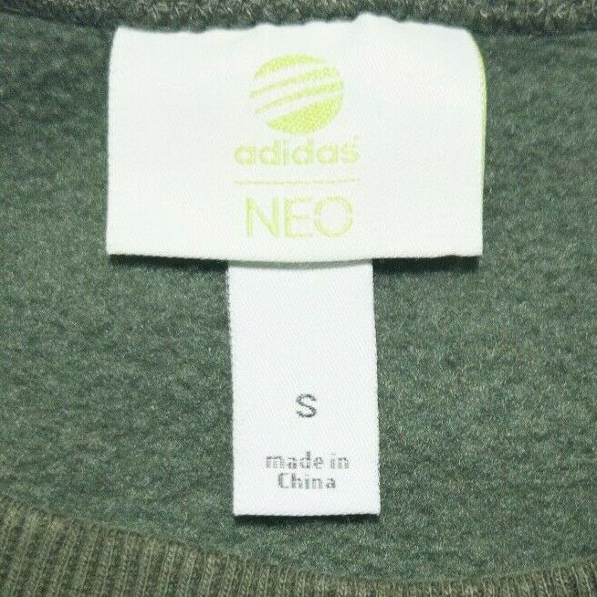 Adidas Neo Men's Small Camouflage Green Pullover Crew Neck Sweatshirt