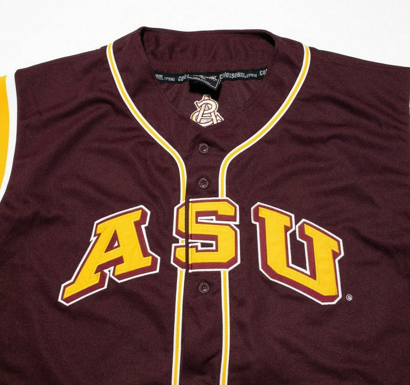 Arizona State Baseball Jersey XL Men's Colosseum Athletics Sleeveless ASU Maroon
