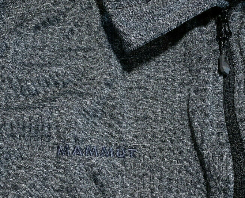 Mammut Elwha Half-Zip Fleece Jacket Mid-Layer Gray Hiking Outdoor Men's 2XL