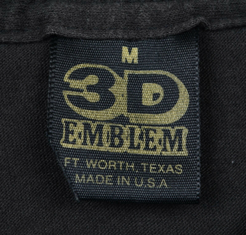 Vtg 1989 3D Emblem Mens Medium American By Birth Rebel by Choice Trucker T-Shirt