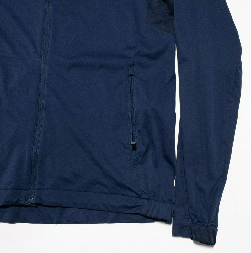 KJUS Dorian Jacket Men's Medium/50 Navy Blue Golf Full Zip Lightweight Wicking