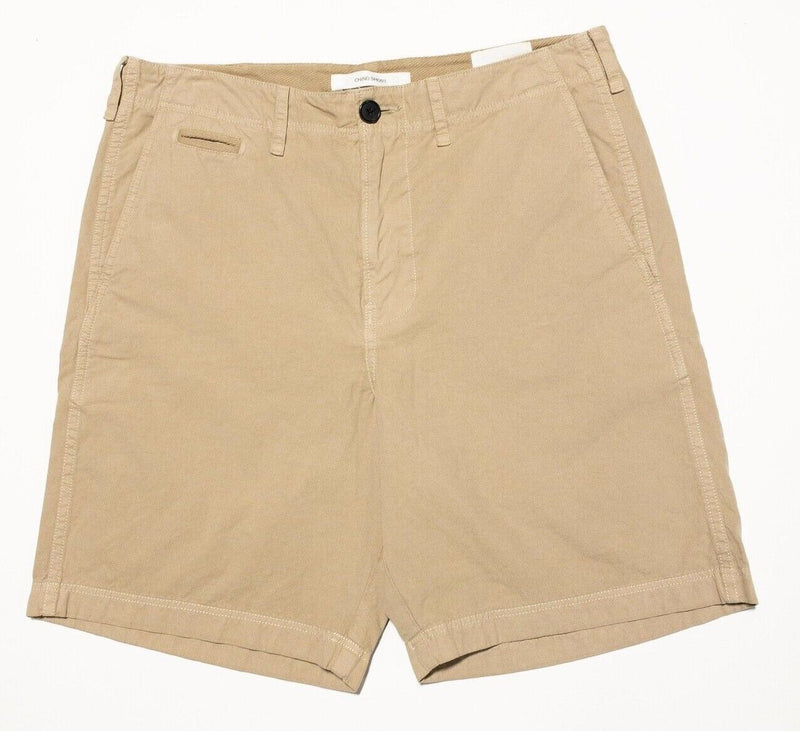 Billy Reid Chino Shorts 30 Men's Khaki Brown Tan 8" Inseam Cotton
