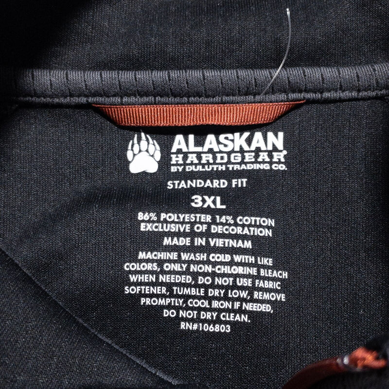 Alaskan Hardgear Duluth Trading 1/4 Zip Men's 3XL Standard Pullover Gray Stretch