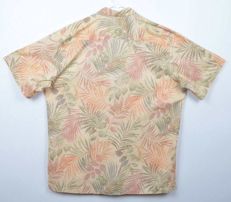 Tori Richard Men's Sz XLT Floral Palm Leaves Cotton Lawn Hawaiian Aloha Shirt