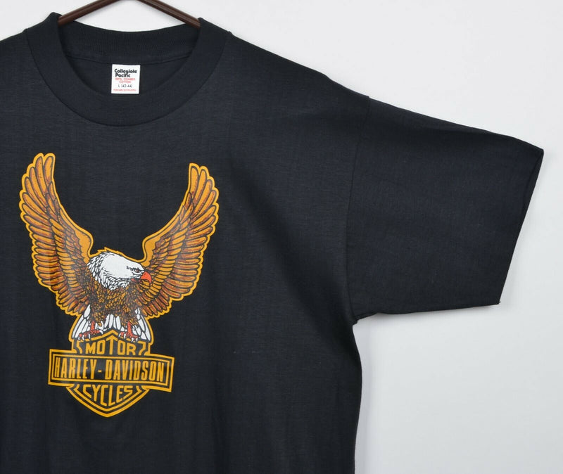 Vintage 70s Harley-Davidson Men's Large Eagle Emblem Logo Graphic T-Shirt