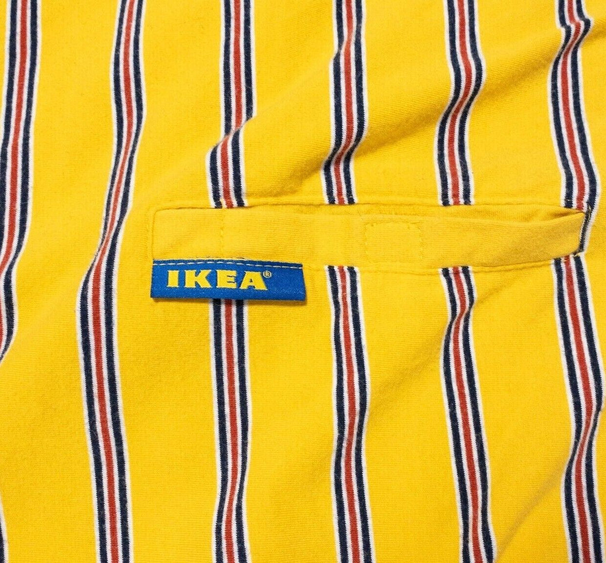 Lot store of 2 Ikea Mens Yellow Stripe Long Sleeve Uniform Work Shirts - Sz XL W46 L32