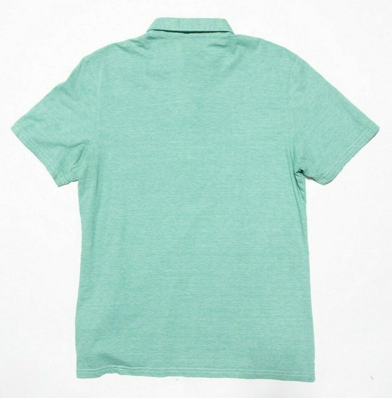 Criquet Polo Large Slim Fit Men's Shirt Green Pocket Short Sleeve Golf Casual