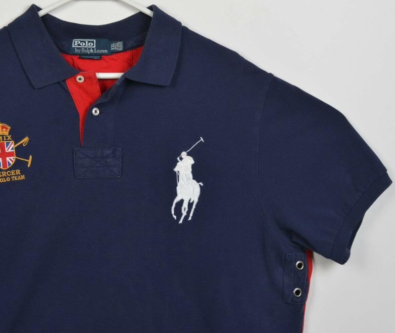 Polo Ralph Lauren Men's 2XL Big Pony Mercer RL Polo Team Navy Blue Rugby Shirt