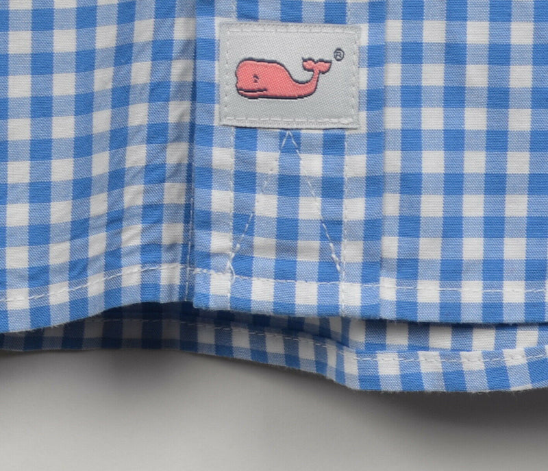 Vineyard Vines Men's XL Classic Fit Murray Blue Gingham Check Button-Down Shirt