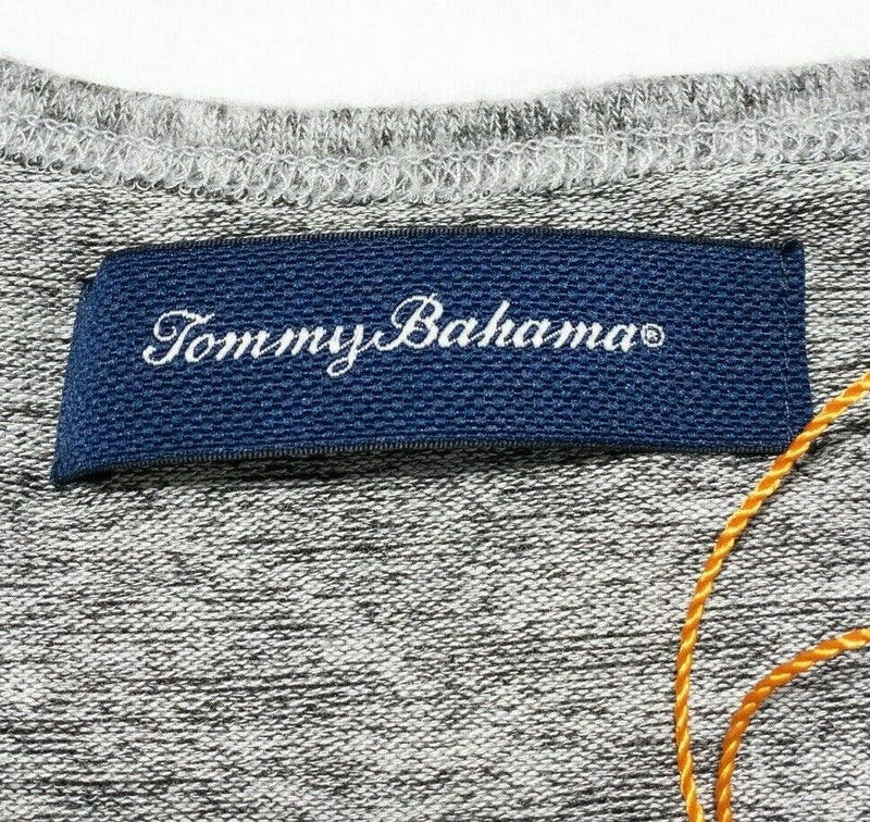 Tommy Bahama Leeward Vee Men's 3XL Heather Gray Rayon Blend V-Neck T-Shirt