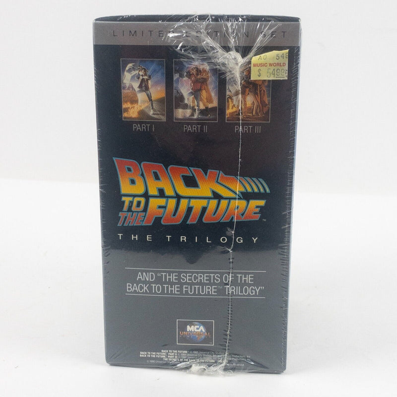 Back To The Future Trilogy Sealed VHS 4th Tape Limited Edition Boxed Set