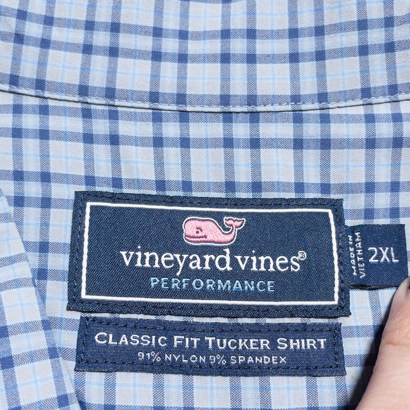 Vineyard Vines Performance Shirt Men's 2XL Classic Fit Tucker Nylon Wicking