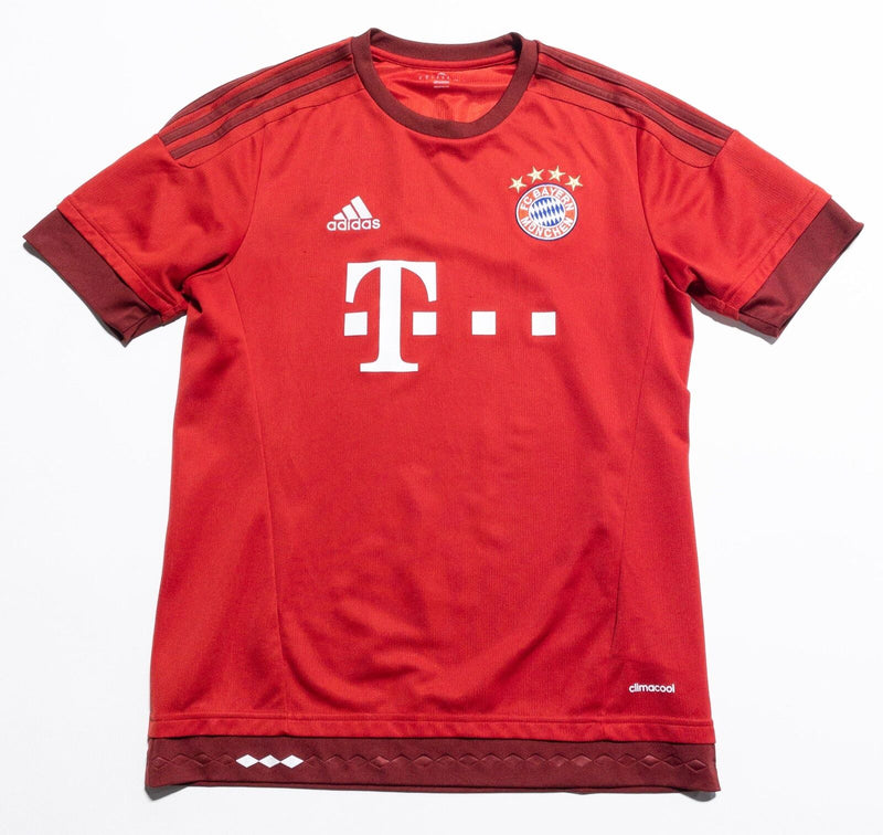 Bayern Munich Jersey Men's Medium Adidas Soccer Football Red 2015/16 Home