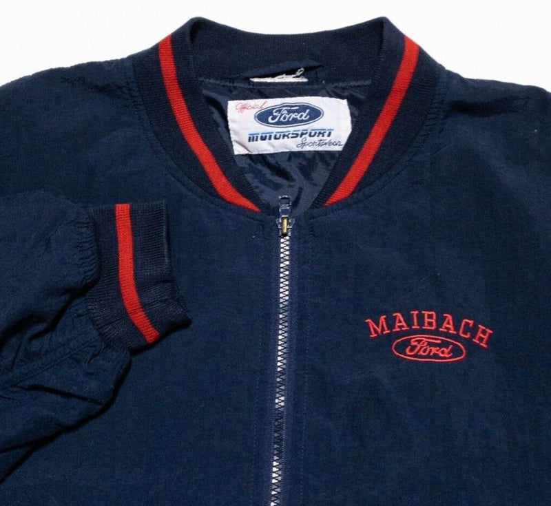 Ford MotorSport Jacket Men's Fits 2XL Bomber Full Zip Maibach Ford Navy Blue