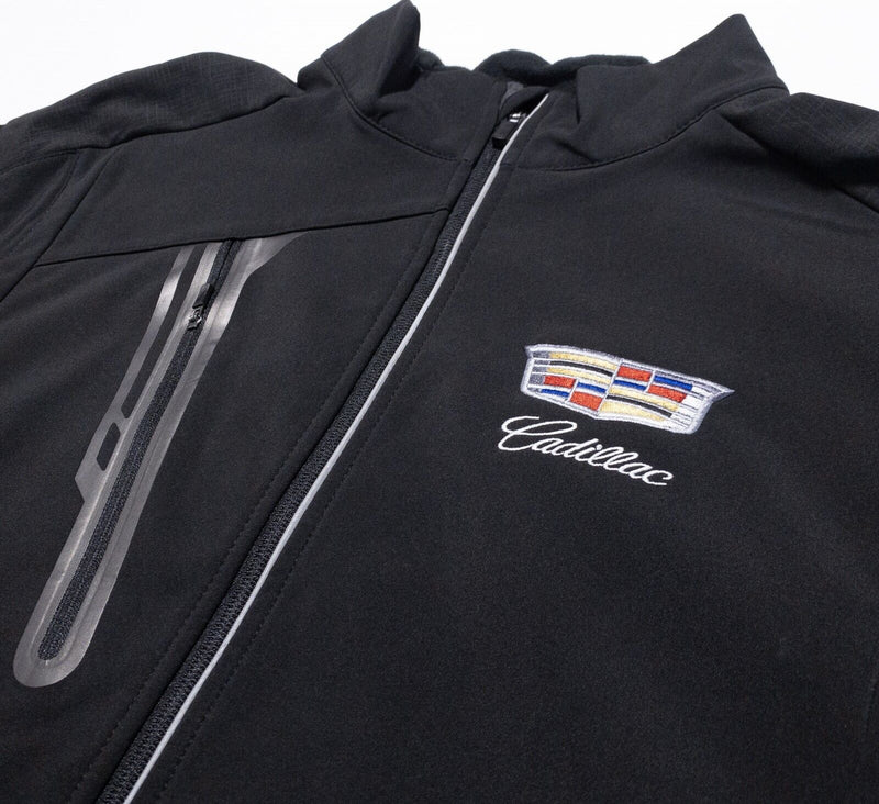 Cadillac Jacket Men's Large Softshell Dealer North End Full Zip Black Cars Auto