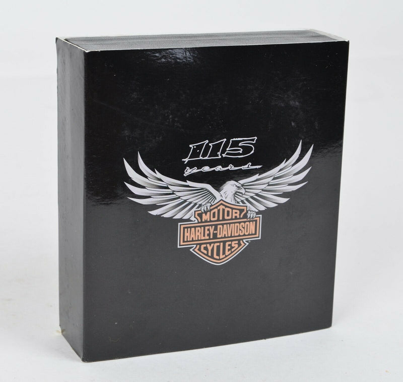 Harley-Davidson 115th Anniversary Medallion in a Box Leather Box Set SymbolArts